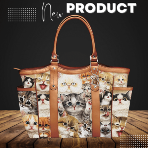 Kayomi Harai Cat Artwork Shoulder Tote Bag