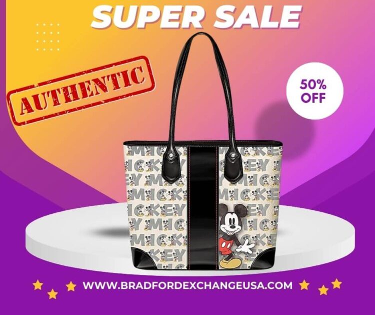 Disney Mickey Mouse Iconic Faux Leather Tote Bag - The Bradford
